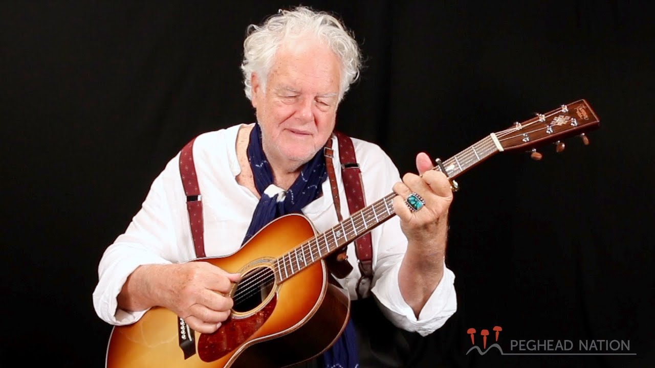 Peter Rowan demonstrates his Preston Thompson Signature Model Guitar for Peghead Nation