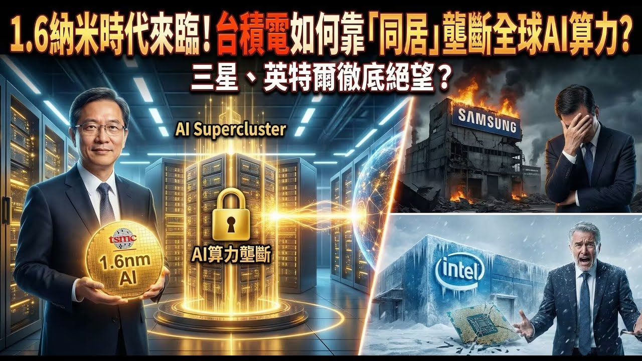 1.6納米時代來臨！台積電如何靠「同居」壟斷全球AI算力？三星、英特爾徹底絕望？