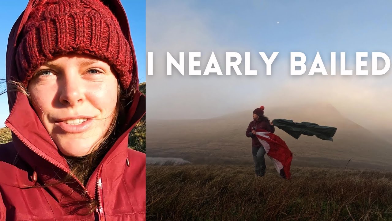 Leaning into the Fear | MSR Hubba Hubba NX tent in STRONG WINDS | Near wild camp fail