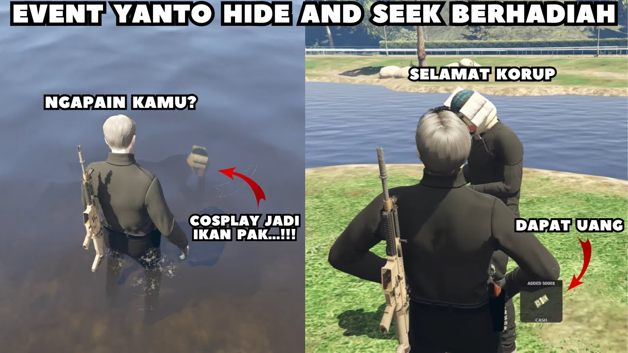 EVENT YANTO BERHADIYAH UANG 1M, HIDE AND SEEK - GTA V ROLEPLAY