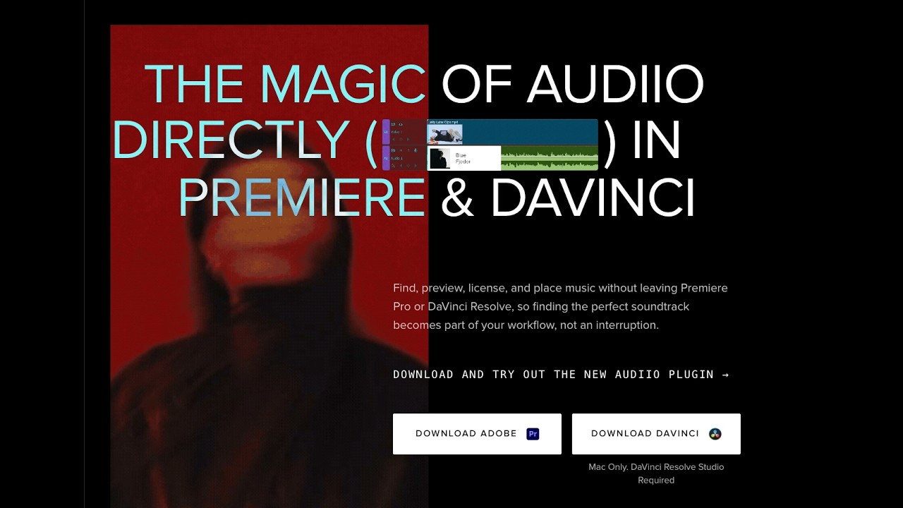 Как установить плагин Audiio Music для DaVinci Resolve