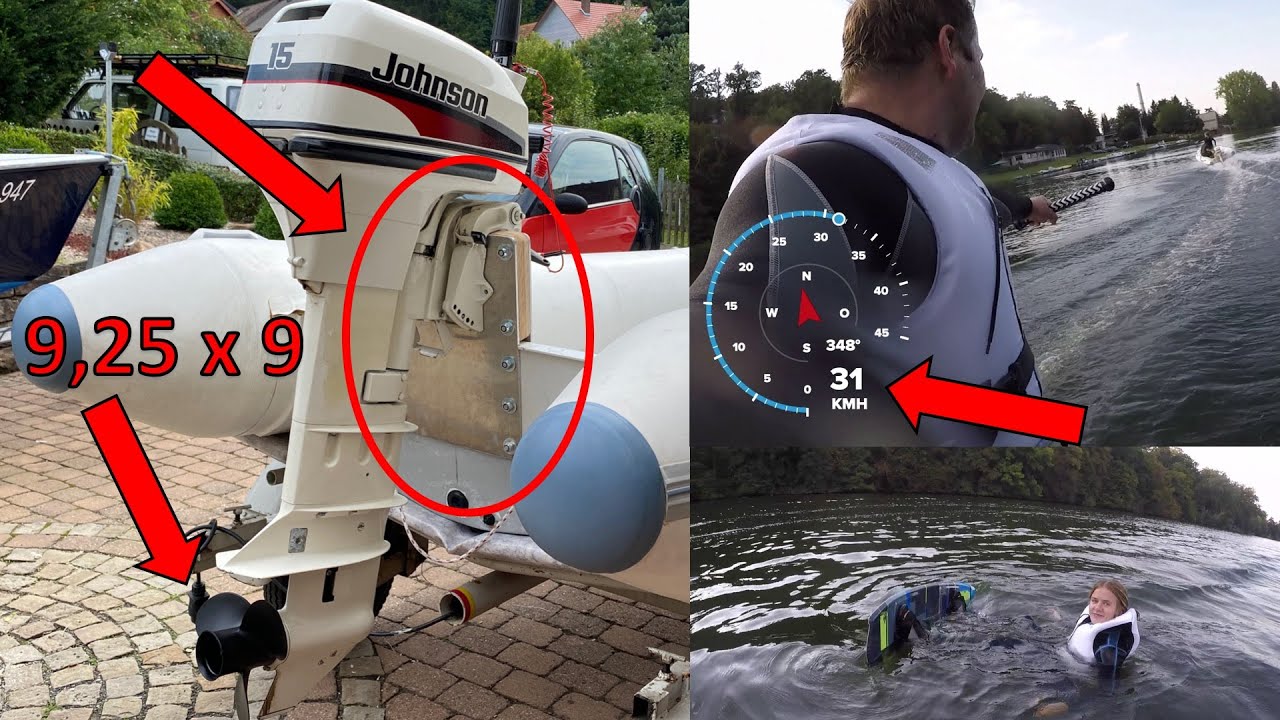 Wakeboarding mit 15PS Part II / Verbesserungen