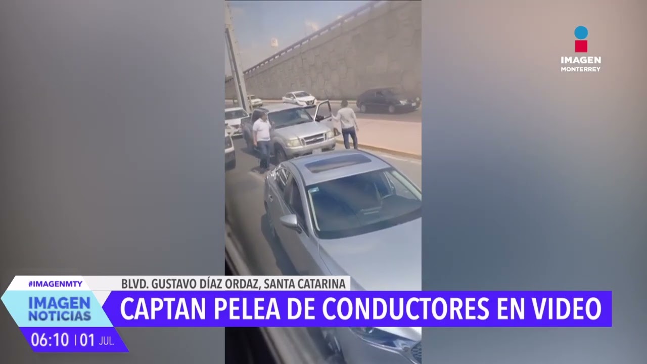 Conductores pelean en Santa Catarina | Noticias MTY primera emisión