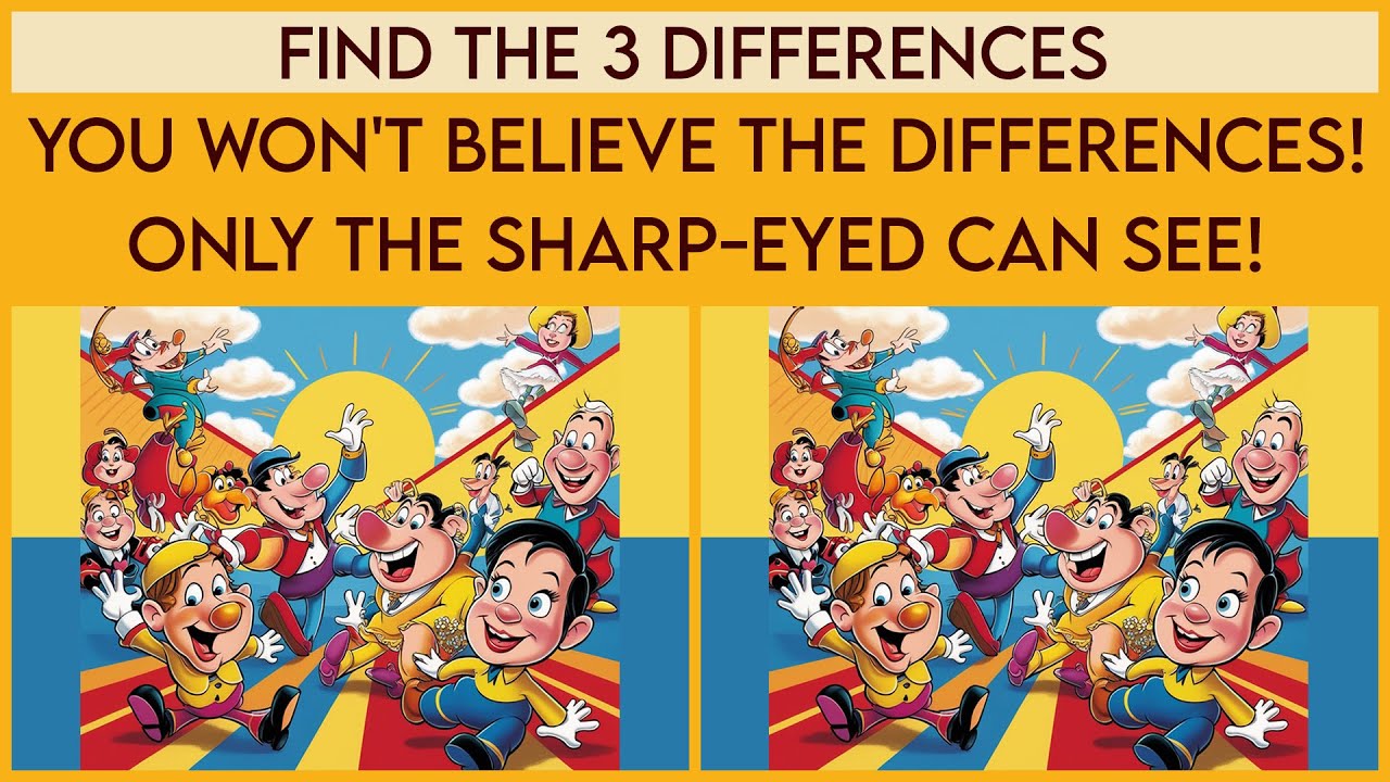 Find The 3 Differences - ONLY A SHARP EYED CAN SEE! 👀 (EPISODE 03)