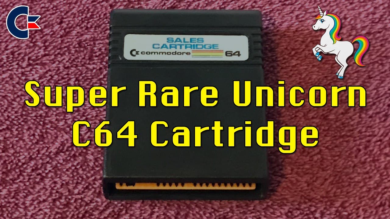 Ultra Rare Commodore 64 Sales Cartridge C64 Unicorn