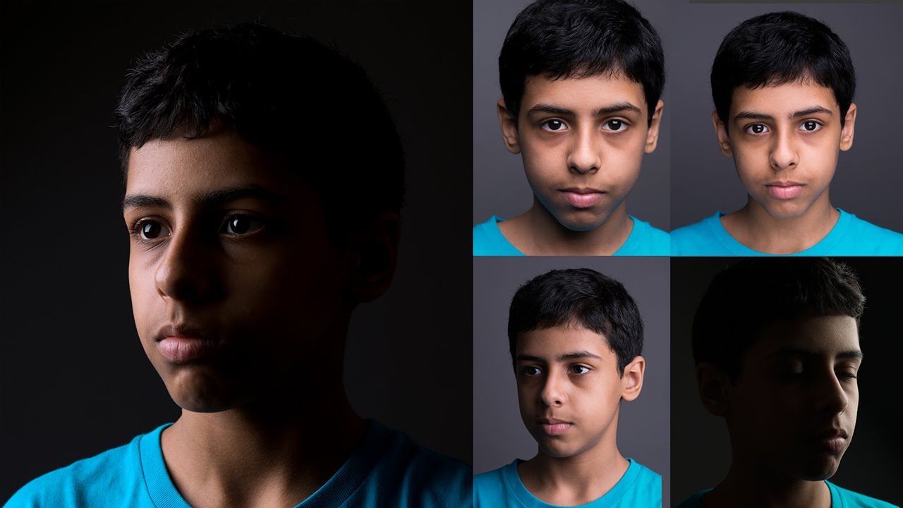 فوتوغرافيا 4: شرح بعض توزيعات الاضاءة (اضاءة الفراشة والبيوتي لايت - الاضاءة الواسعه - الضيقة)