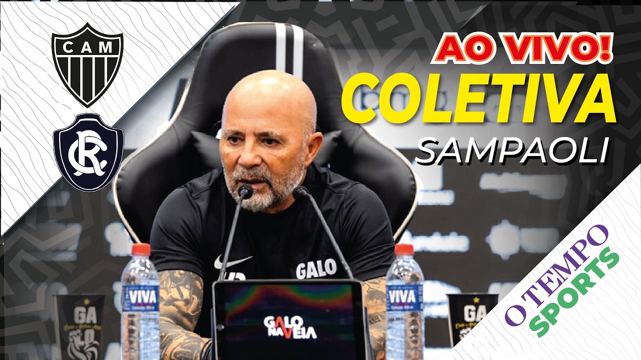🔥AO VIVO🔥COLETIVA DE JORGE SAMPAOLI APÓS ATLÉTICO X REMO⚫🎙️