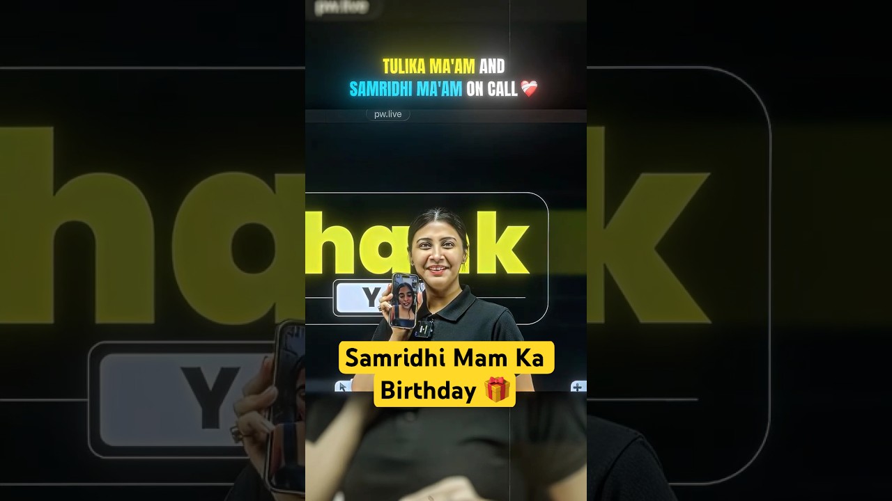 Tulika Mam in Call with Samridhi Mam❤️ #pw #neet #physicswallah