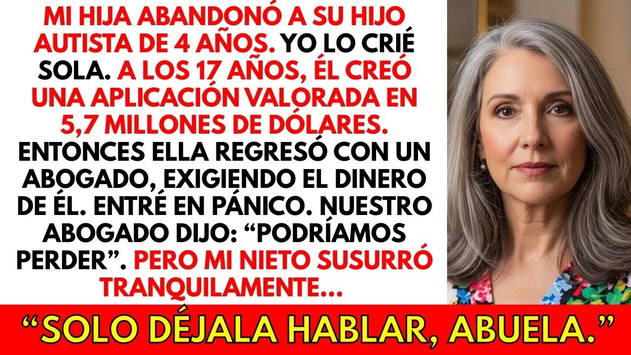 Mi hija abandonó a su hijo autista, hasta que él creó una app de U$D 5,7M. Y ella volvió exigiendo..