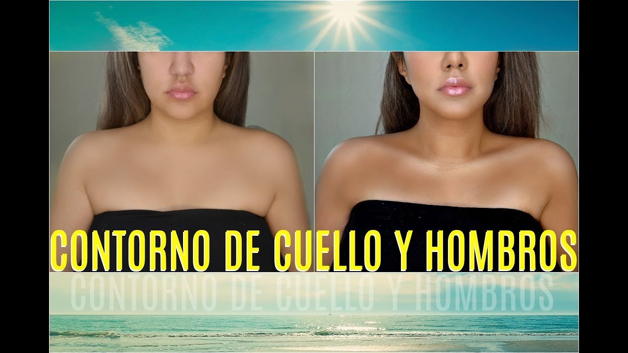 Como perfilar tu CUELLO Y HOMBROS  / How to Contour  Neck and Collar Bones | auroramakeup