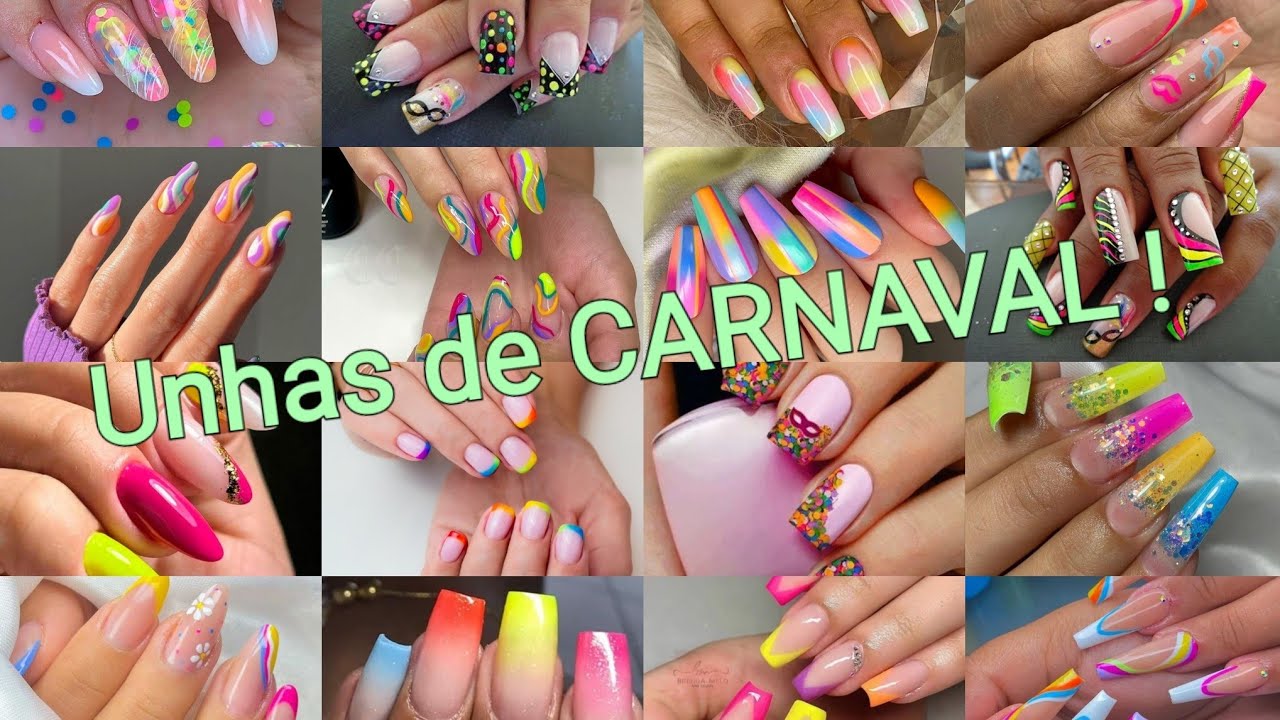 Fotos De Unhas Decoradas Para o Carnaval | Dai Pereira💅