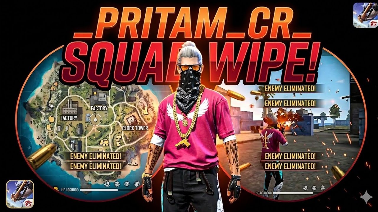 _PRITAM_CR_YT is live! BR Rank Push Garena Free Fire Max Live!
