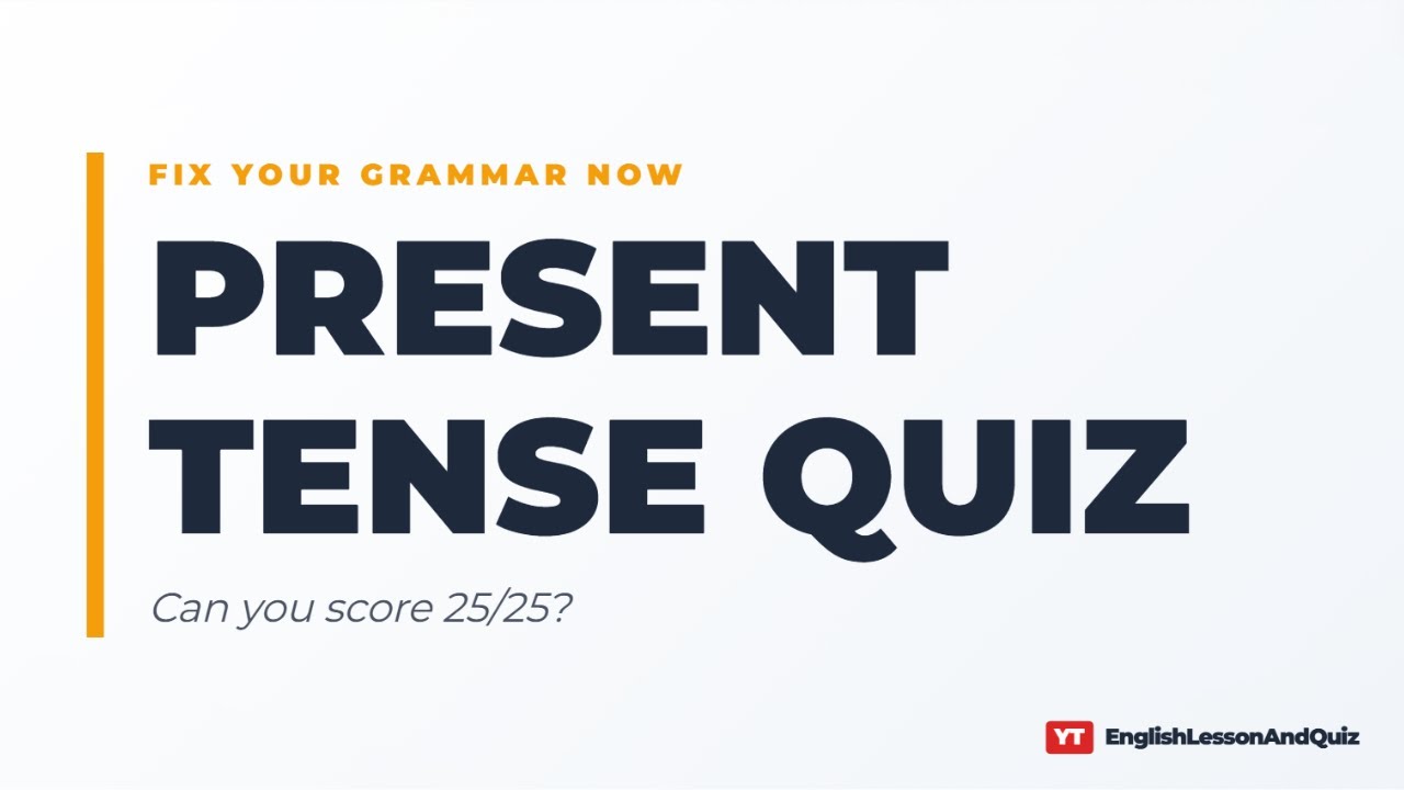 Present Tense Exercise — Fix Your Grammar Now | Part 1
