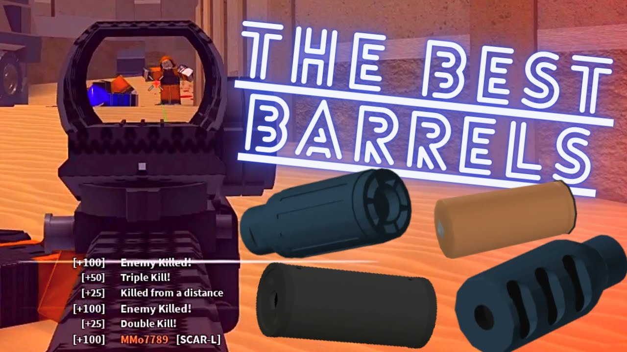 the *BEST* BARRELS in phantom forces! long barrel, compensator, oil filter and more!