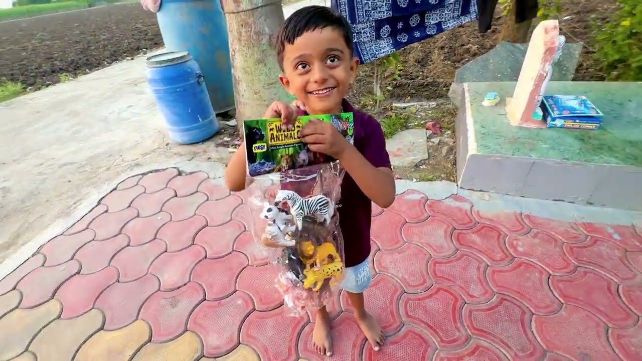 माऊली गावातून जंगली प्राणी घेऊन आला 🔥