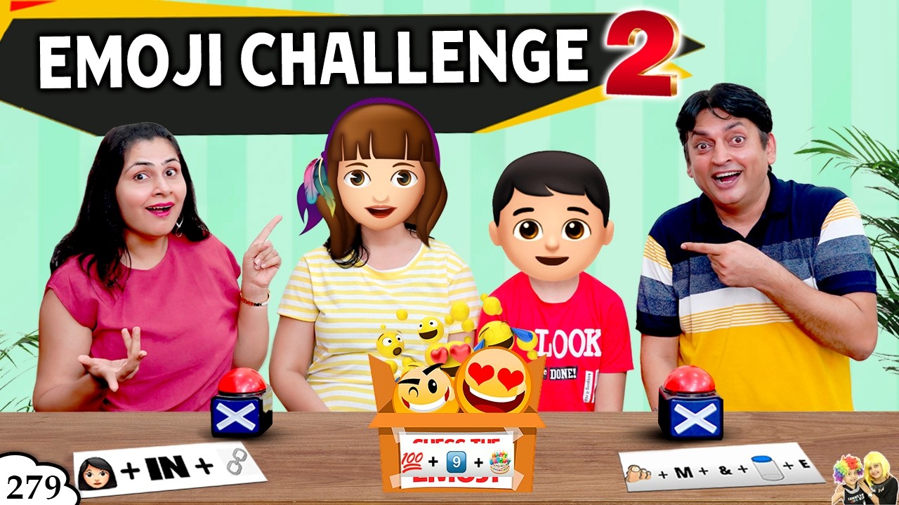 EMOJI CHALLENGE 2 | Ep 279 | Family Comedy Challenge | Aayu and Pihu Show