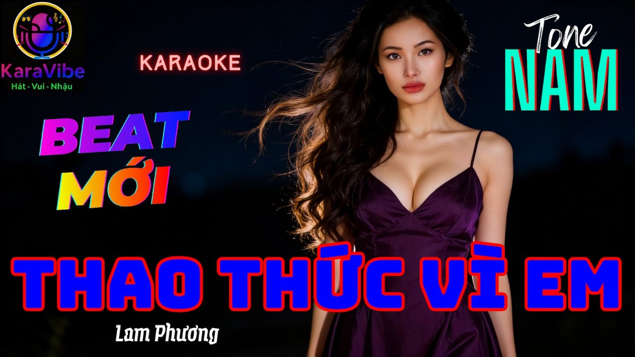 THAO THỨC VÌ EM Karaoke ❤️ giọng Nam ❤️ Beat ROCK MỚI ❤️ Độc Đáo ❤️ Dễ Hát ❤️ Vietnamese Karaoke
