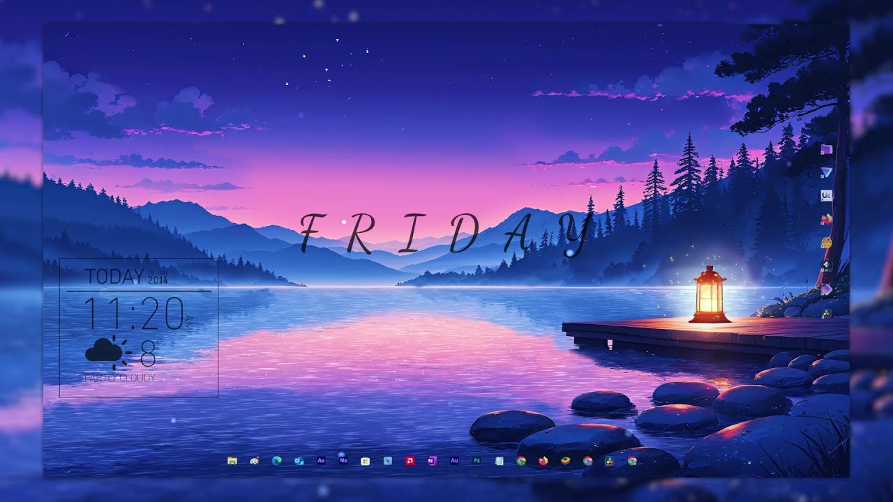 Aesthetic Sunset Lake  4K Live Wallpaper &ndash; Peaceful Anime Desktop Background