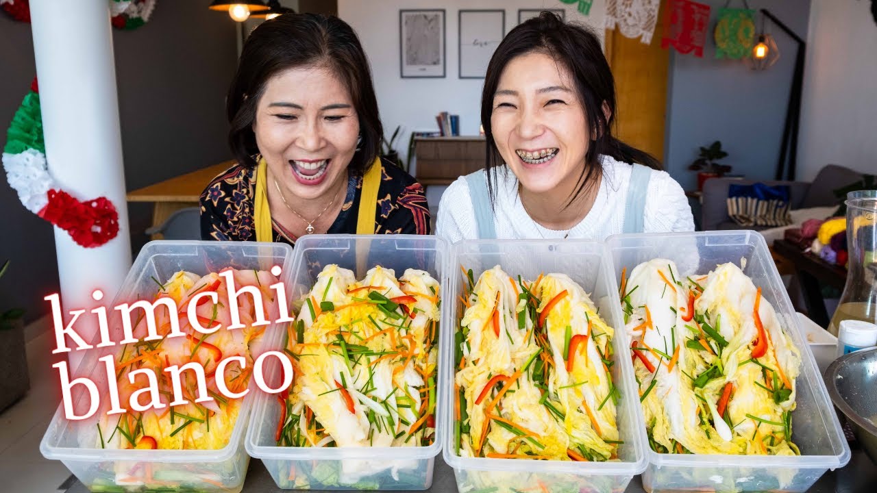 Receta de Kimchi Sin ChileㅣKIMCHI BLANCO con Mama