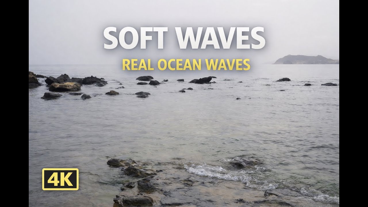 🌊 SOFT OCEAN WAVES FOR GENTLE SLEEP ▶ CALM SEA SOUNDS ▶ 11 HOURS (NO MUSIC) 😴🌙