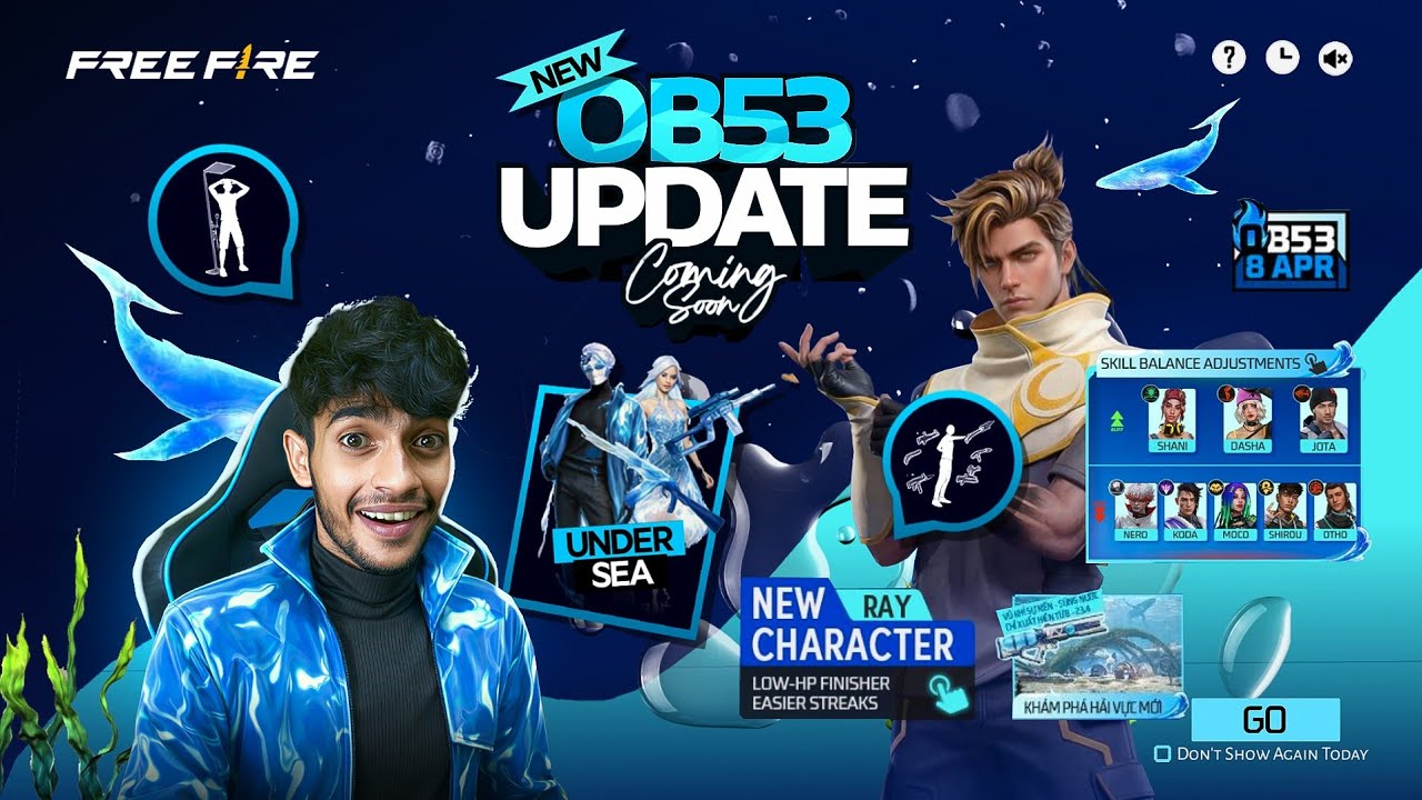 OB53 UPDATE COMING SOON 🌊 Free Fire Max