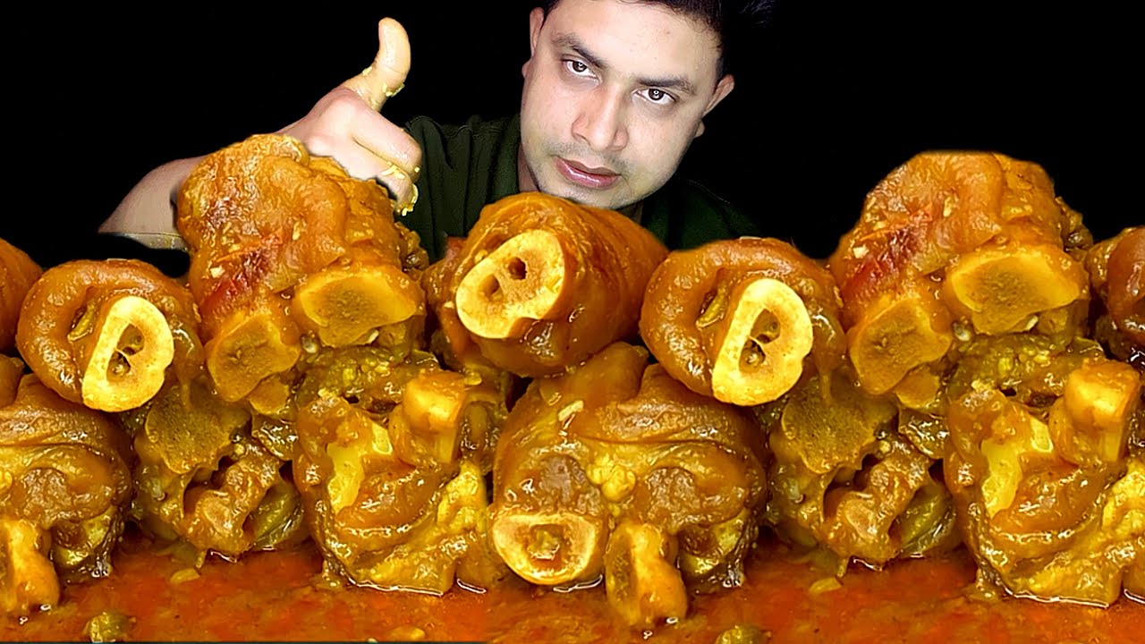 Eating challenge & Beef bone marrow whole eating show | asmr spicy Beef bone nihar, Mukbang Hungry