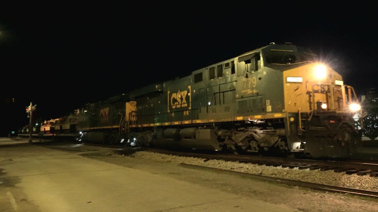 Rare S471 Loaded Military Tank Train at West Point, GA