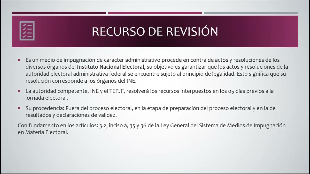 MEDIOS DE IMPUGNACIÓN EN MATERIA ELECTORAL (ELECCIONES 2020-2021)