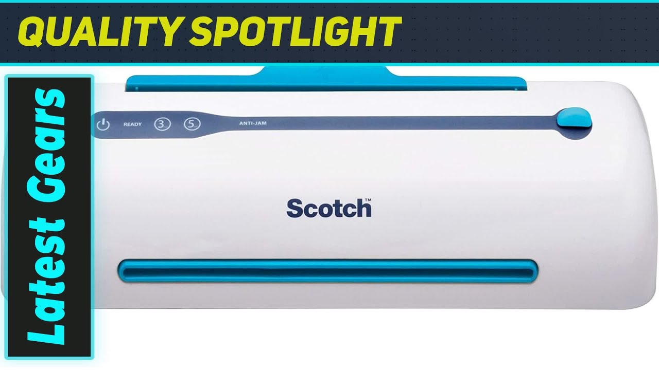 ReviewScotch TL906 Laminator: Never Jam Again? Amazing Results!