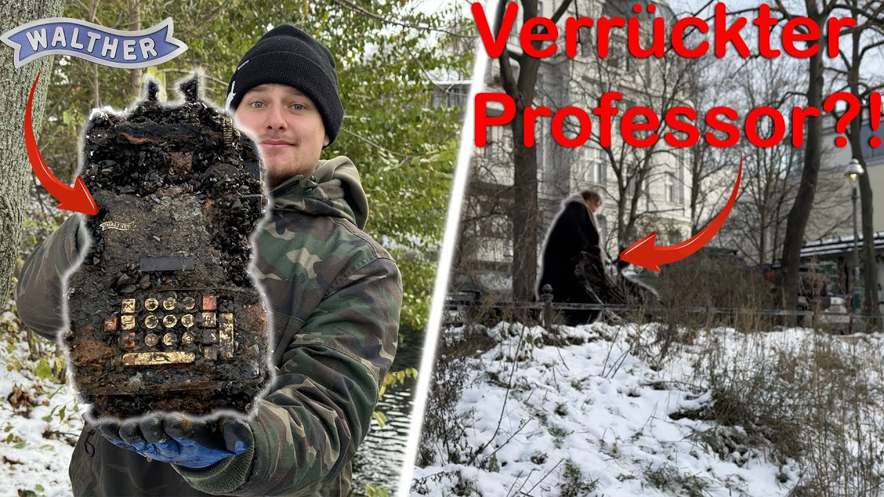 VERRÜCKTER PROFESSOR unterbricht uns beim MAGNETFISCHEN😜😂 / Magnetfischen mit Gebrüder Lange