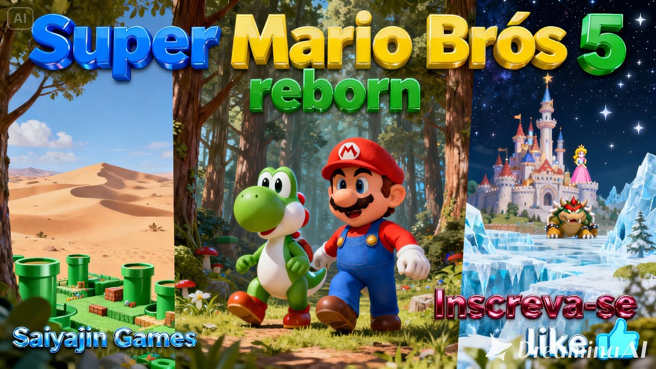 UMA NOVA AVENTURA COMEÇA! SUPER MARIO BROS 5 REBORN 