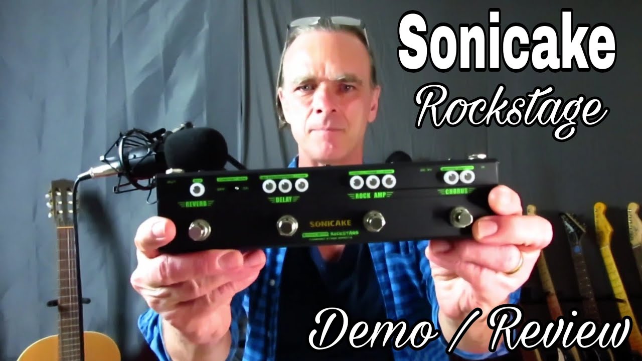 Demo / Review - Sonicake Rockstage. 4 in 1 Guitar Multi-Effect Pedal.
