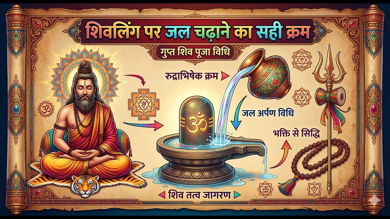 शिवलिंग पर जल चढ़ाने का सही तरीका | रुद्राभिषेक की संपूर्ण विधि | भोलेनाथ 🔱 सब संभालेंगे