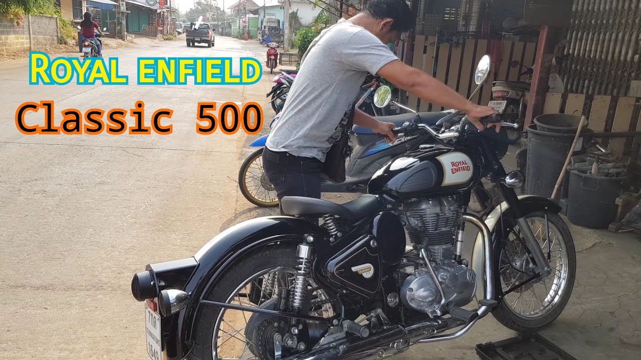 ผ่าท่อเดิม Royal enfield - Classic 500  เสียงประมาณ SR400