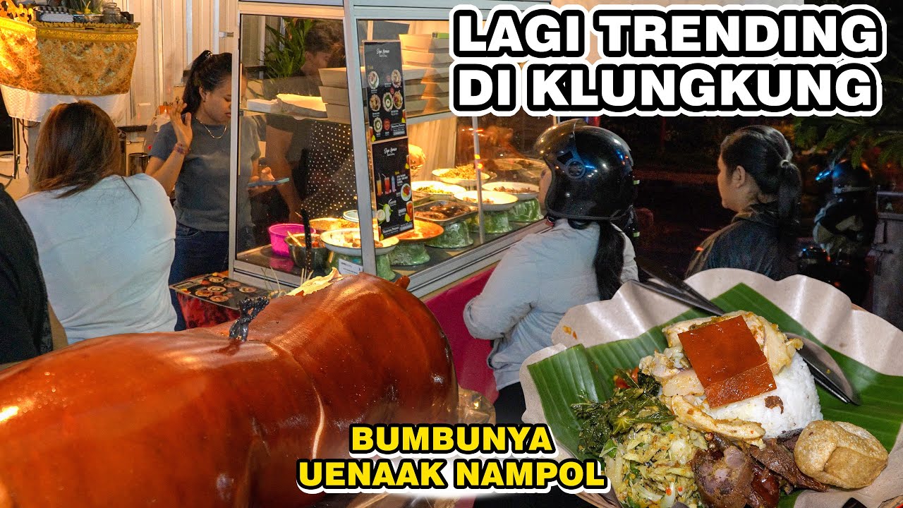 RAMENYA BAGUL INI 😍 HANYA 10K DAPAT BABI GULING SUPER UENAK DI KLUNGKUNG - BABI GULING SAYU KARUNA