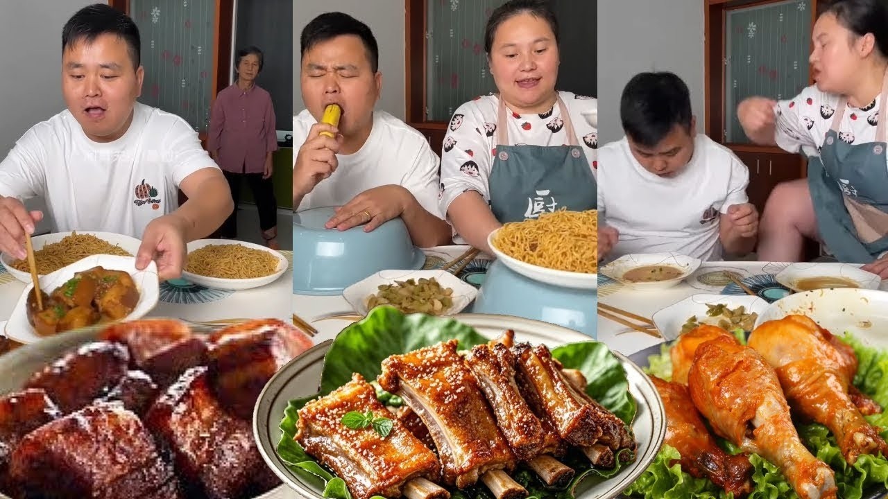 蠢老公想偷吃红烧肉？我抢先一步全吃光，他只能干瞪眼！【阿勇夫妇】