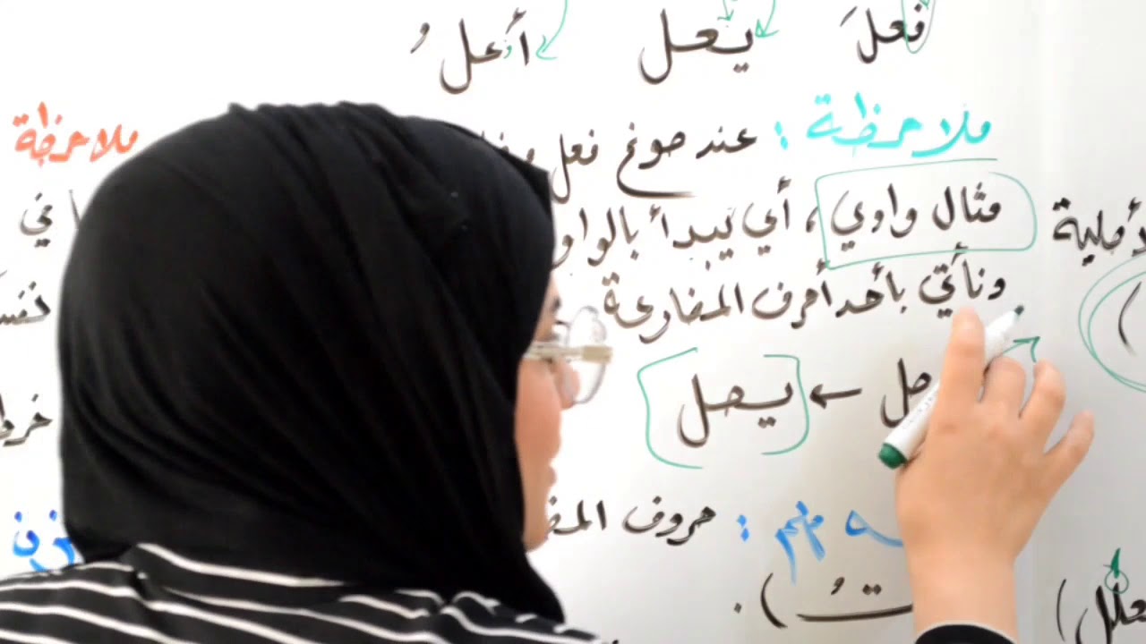 الميزان الصرفي / الثالث المتوسط/ الجزء الأول / المحاضرة ١ / الست أسماء حسن شلش