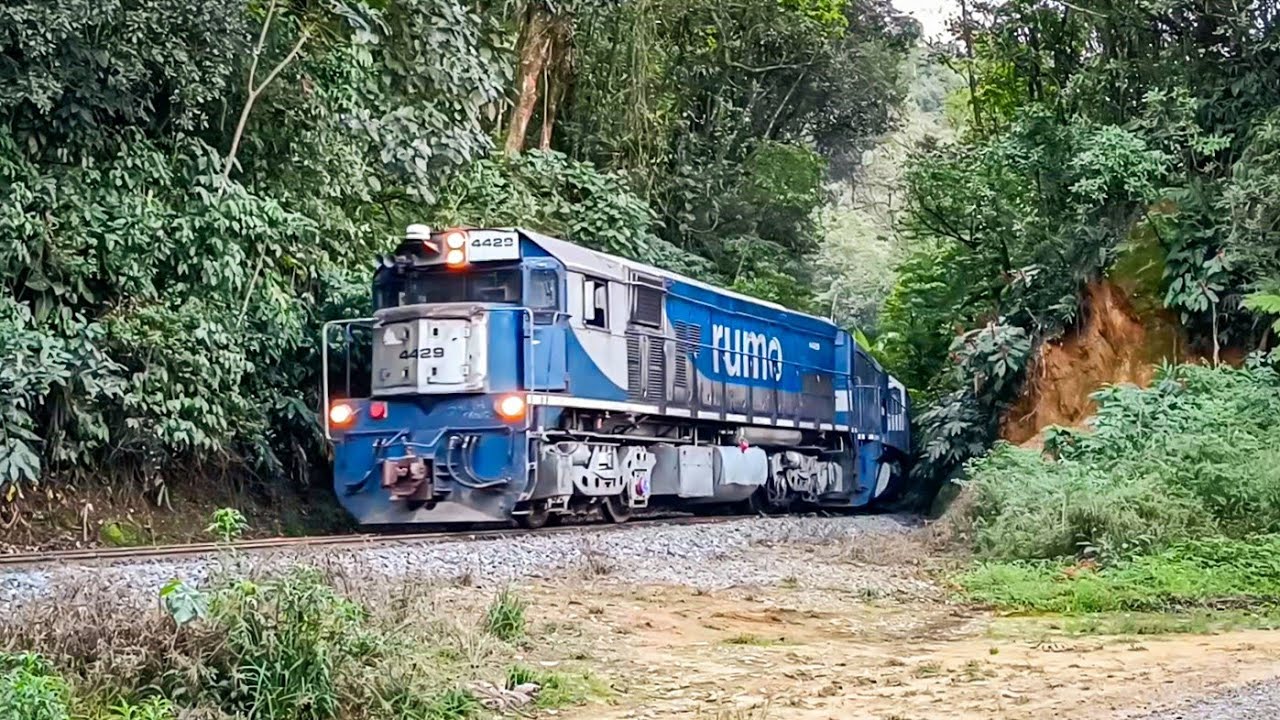 Nas curvas da serra! Locotrol carregado no freio dinâmico 