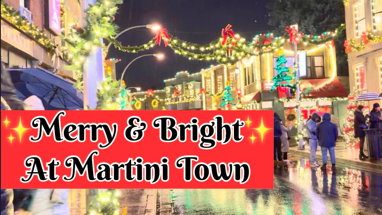Merry & Bright at Martini Town 🎄 A Real Christmas Movie Town Near Vancouver🇨🇦
