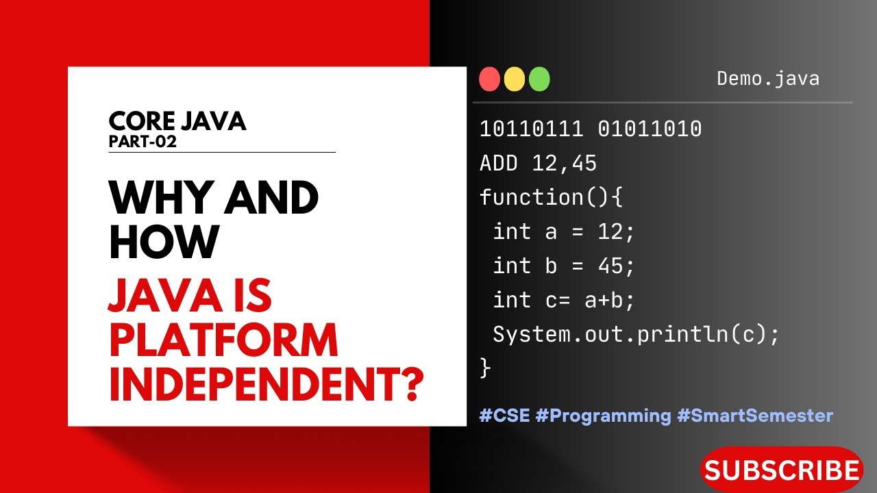 Why and How Java is platform Independent? | Core Java | Telugu Explained