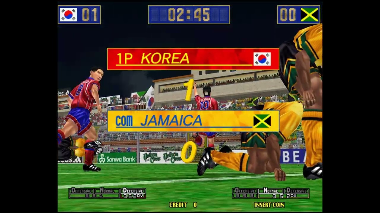 289pts goal of Virtuastriker2 99(Korea VS Jamaica)