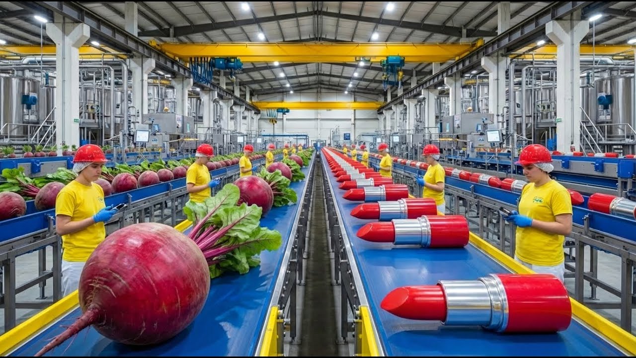 Inside a Modern Beetroot Processing & Cosmetic Manufacturing Factory