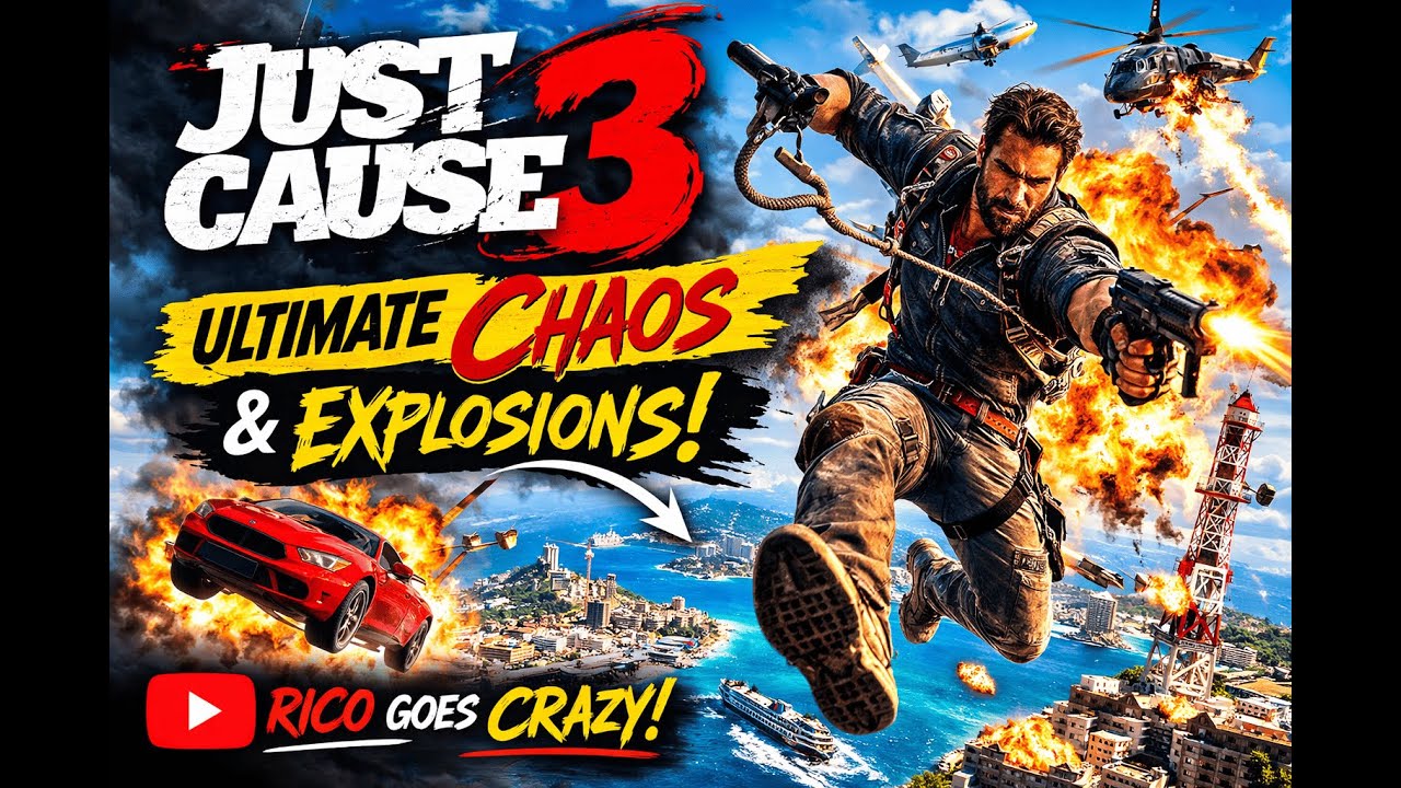 “Explosions & Fun! Help Me Upgrade My Streaming Mic – Just Cause 3 Live”
