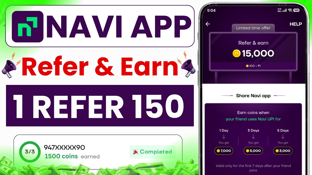 Navi Refer & Earn Process Today 2026 || How To Refer In Navi App Step By Step Complete Process