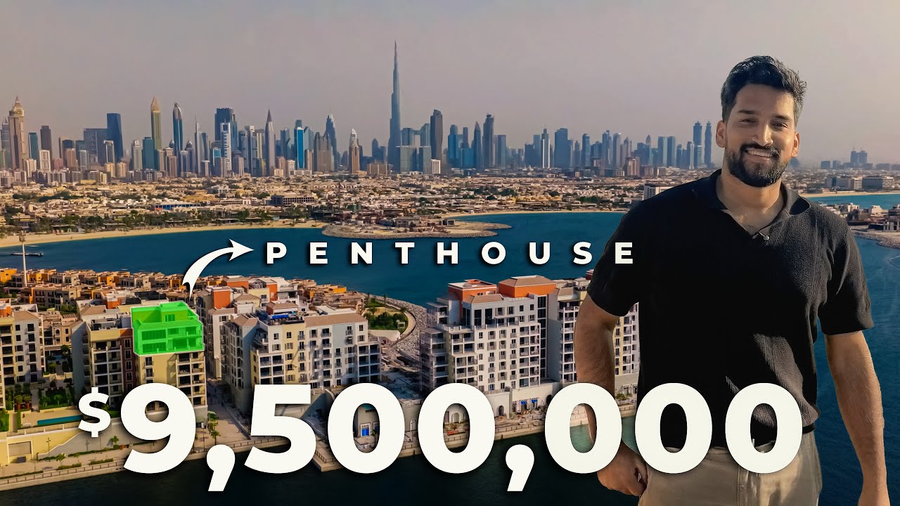 Пентхаус с 6 спальнями, видом на море, в комплексе La Mer Jumeirah, Дубай.