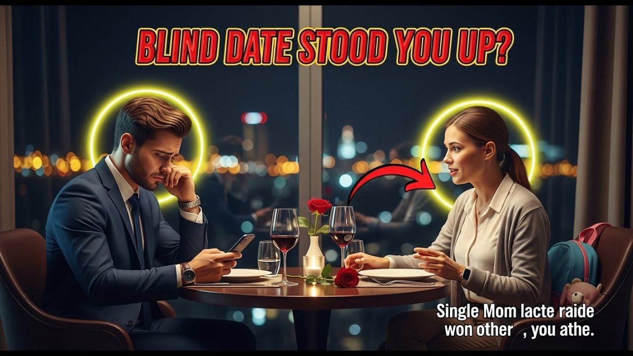 Your Blind Date Stood You Up Too” — A Single Mom Murmured to the Heartbroken Millionaire CEO
