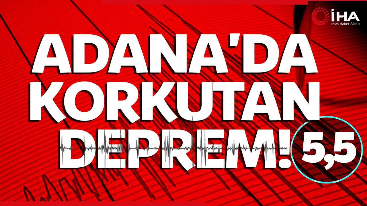 Adana'da Kozan'da 5,5 Büyüklüğünde Deprem | #SonDepremler