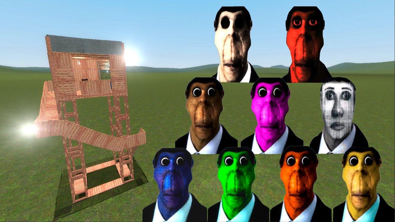 Семья Обунга против Башен в Garry's Mod