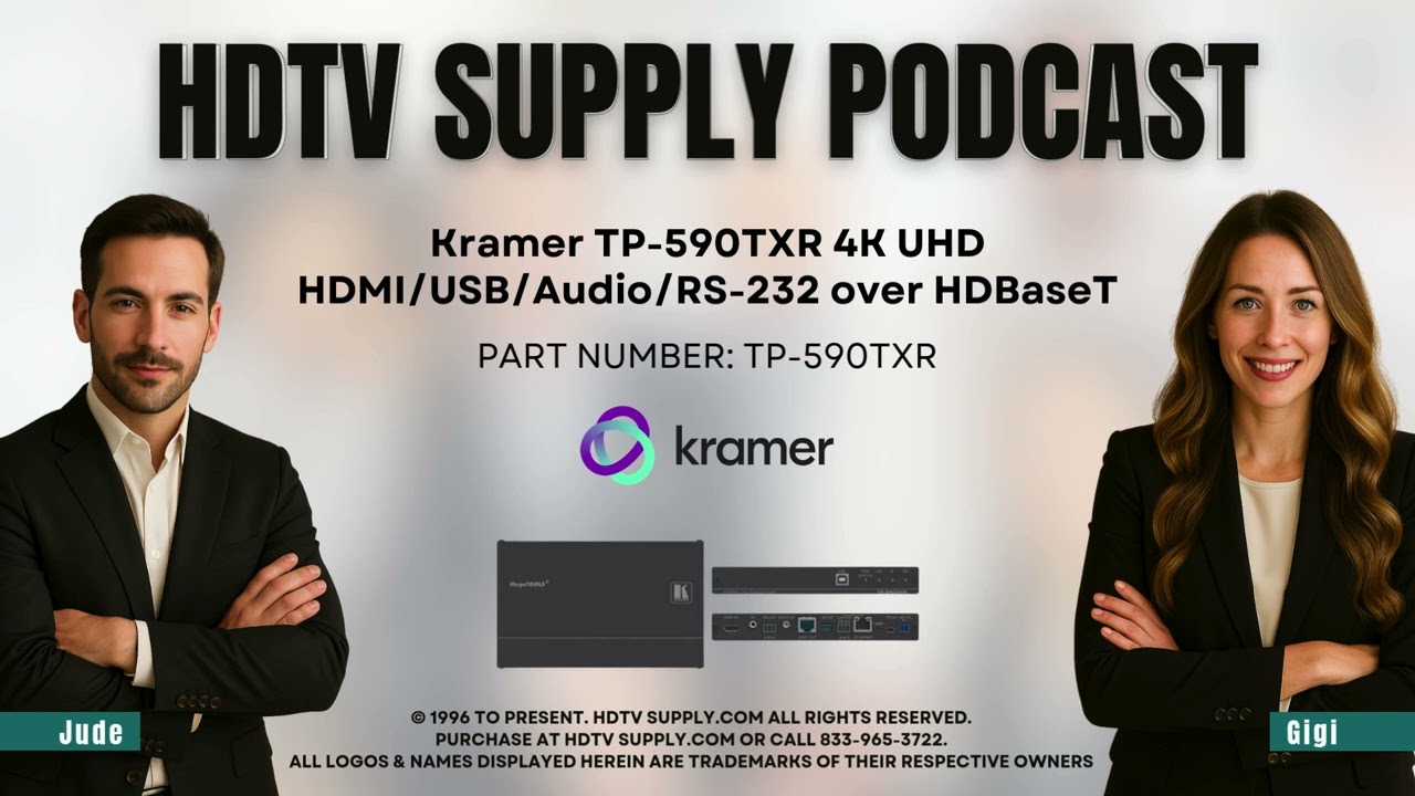 Kramer TP-590TXR 4K UHD HDMI/USB/Audio/RS-232 over HDBaseT