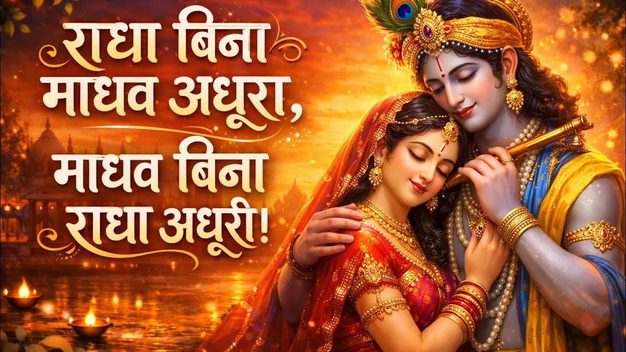 राधा बिना माधव अधूरा | माधव बिना राधा अधूरी | Radha Krishna Bhajan| प्रेम भक्ति गीत